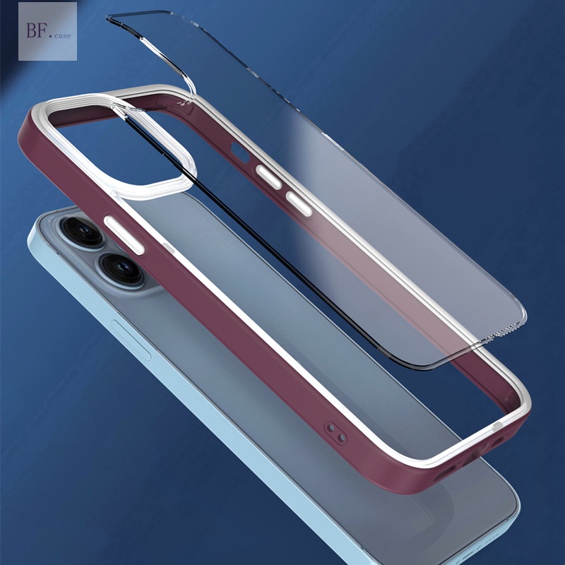 Hard Case Bumper Silikon Tpu Pc Transparan Anti Jatuh / Kotor Untuk Iphone Xr / X / Xs Max