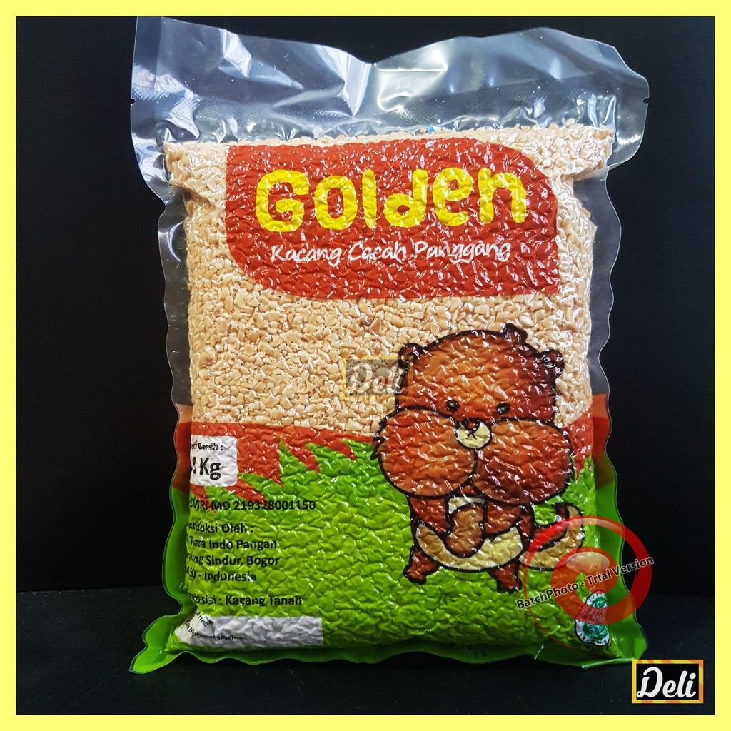 

GoldenNut Kacang Cacah Panggang Kacang Sangrai 1kg Kemasan Ori