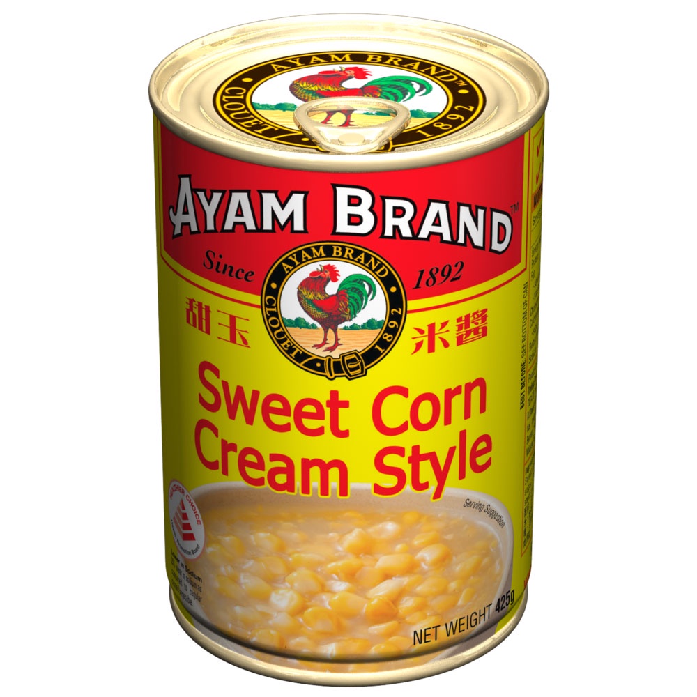 

AYAM BRAND Sweet Corn Cream Style Low in Fat Kaleng 425gr