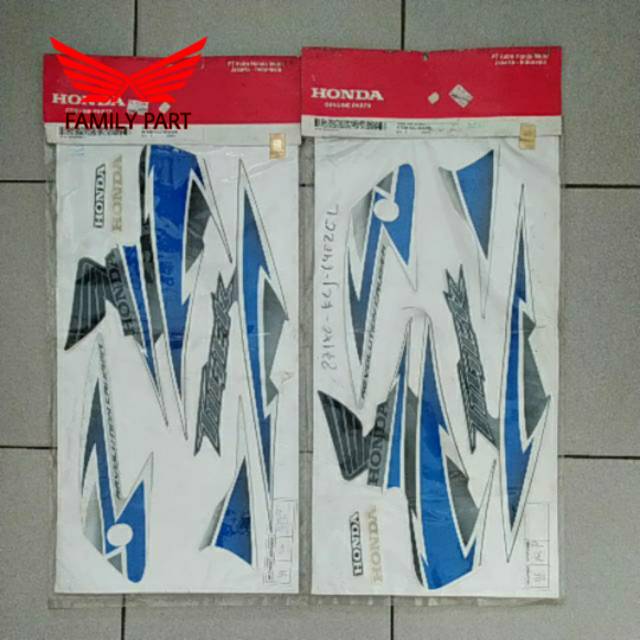 871X0-KCJ-640ZCR 871X0-KCJ-640ZCL STIKER SET TIGER BIRU