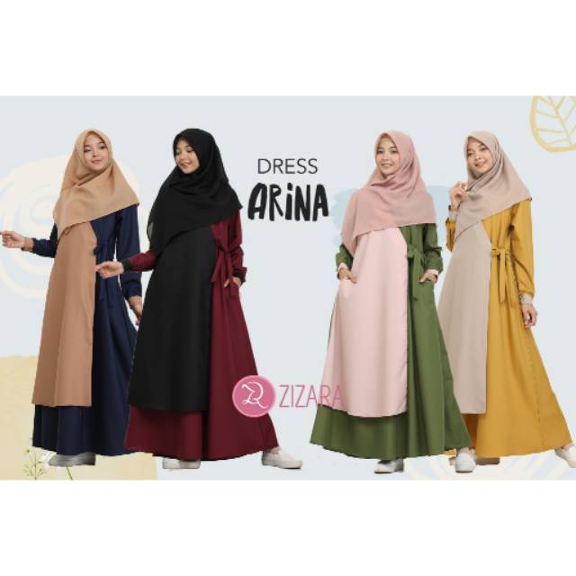ARINA DRESS BY ZIZARA || GAMIS ZIZARA