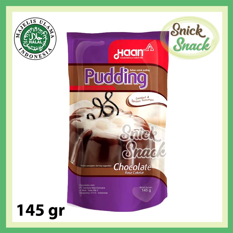 

Haan Puding Coklat 145 gr Pudding Instan Chocolate