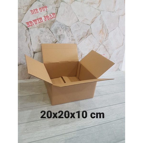 

Kardus / Box / uk. 20x20x10 cm / Karton packing polos baru ST