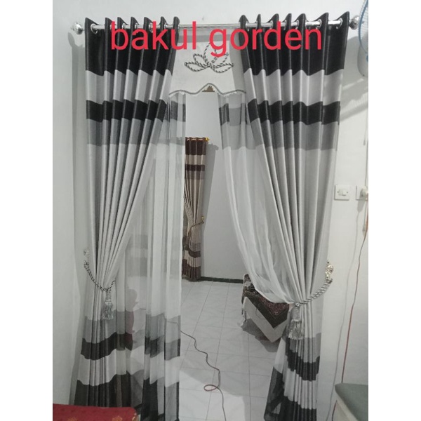 kain gorden impor tebal murah gorden jendela pendek minimalis PROMO PUNCAK BIGG SEL korden kolongan 