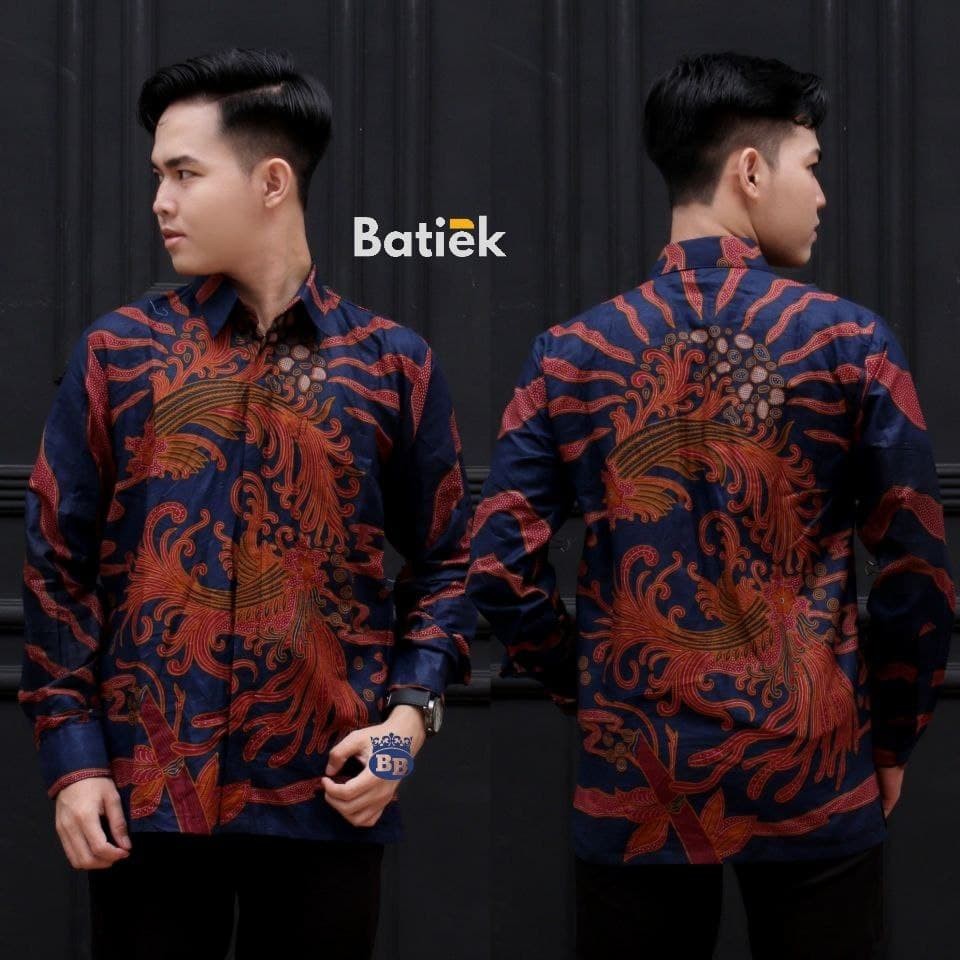 [12.12] Kemeja Hem Batik Pria Lengan Panjang DSC05191 -BATIK PITTO