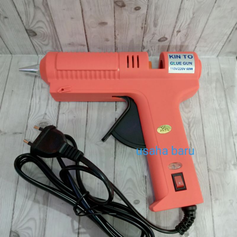 Glue Gun 60 Watt Kinto / Lem Tembak 60w / Glue Stick / Tembakan Lem Bakar 60w / Alat Glue Gun 60w