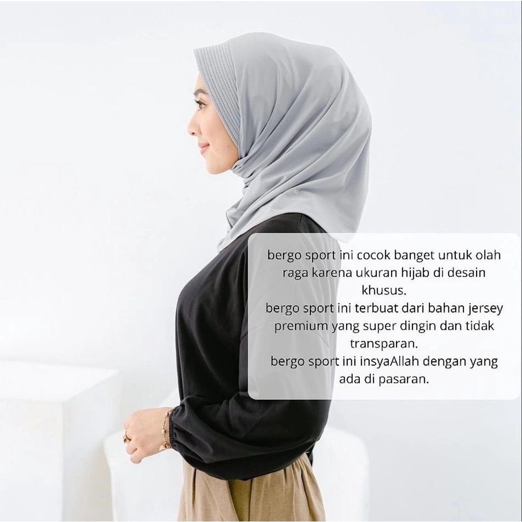 Hijab Sport Olahraga Pusatgrosir_solo/ Jilbab Sport Murah/ Jilbab Instan Jokowi-3
