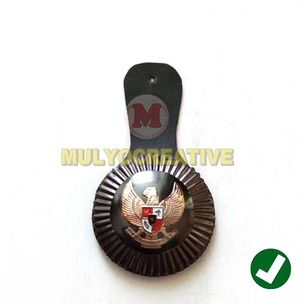 Tanda Jabatan Lurah Warna Hitam Magnet Emblem Kades