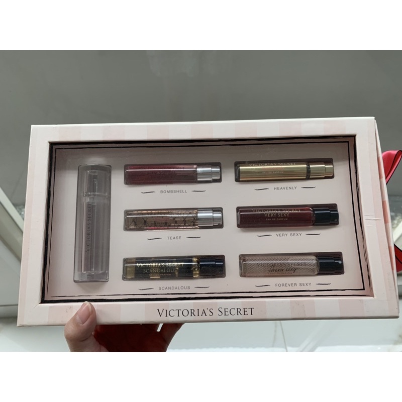 Victoria Secret Pink Perfume Set Gift 6 Pcs Travel Size Fragrance