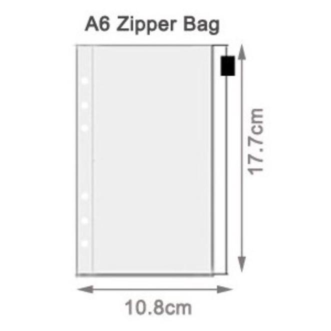 

A6 Binder Card Bag Sleeve Transparent Organizer Holder Kartu Photocard