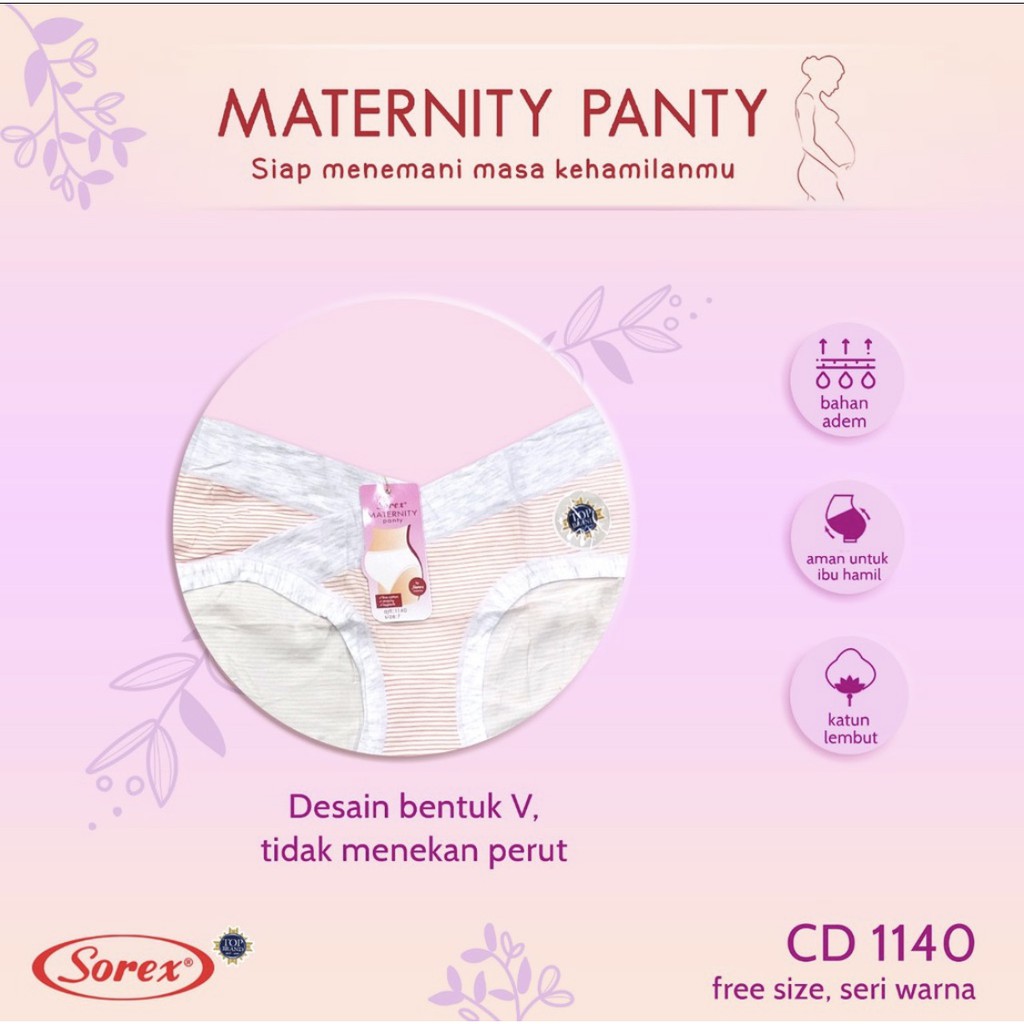 SOREX CD HAMIL 1140 / MATERNITY PANTS 0411 / CELANA DALAM HAMIL DIBAWAH PERUT