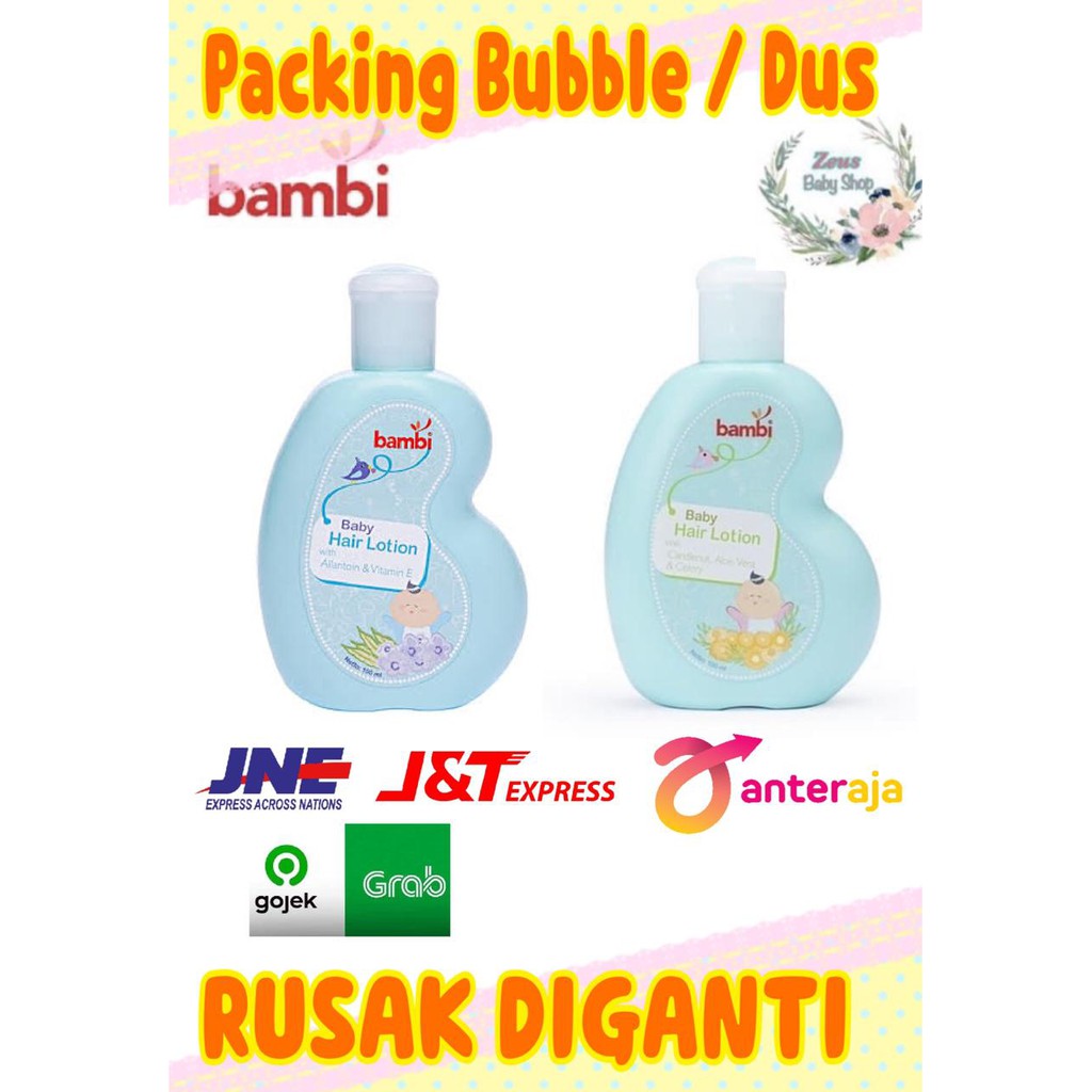 Bambi Baby Hair Lotion / Milk Bath / Oil / Shampoo 100ml