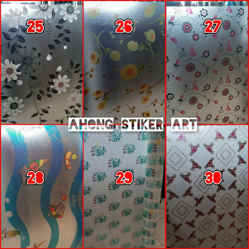 STIKER MOTIF/STICKER KACA MOTIF/STICKER/NEW MOTIF/TERLARIS STIKER KACA