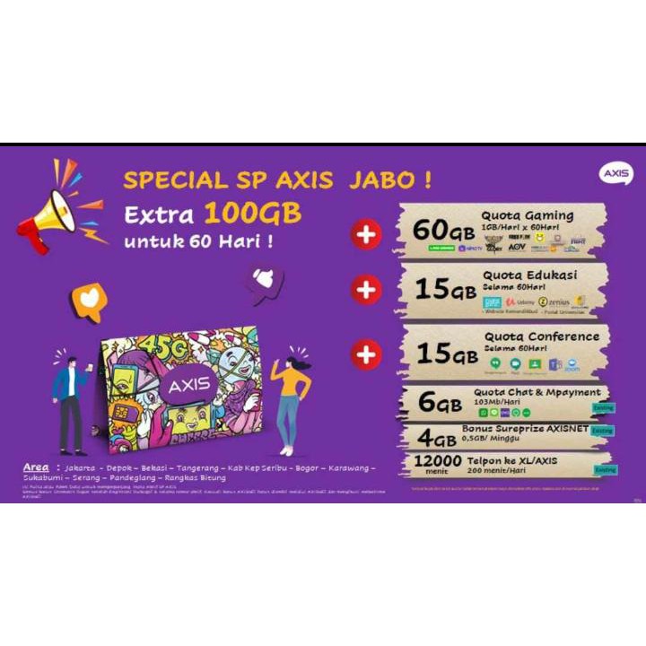 KARTU PAKET DATA AXIS 2.5GB EXTRA 100GB LOKAL KOUTA