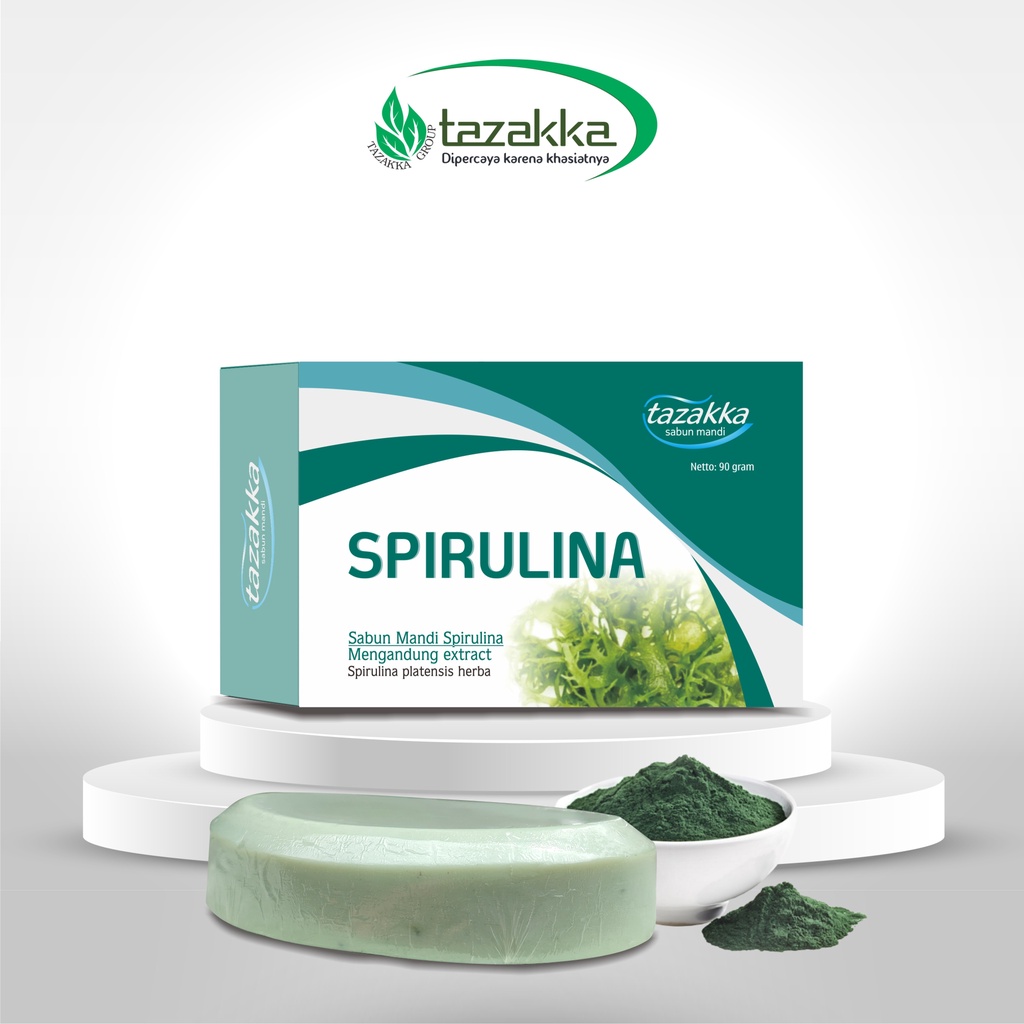 Sabun Mandi Spirulina 90 gr Sabun KECANTIKAN Sabun Original Halal BPOM, Sabun Mandi Herbal