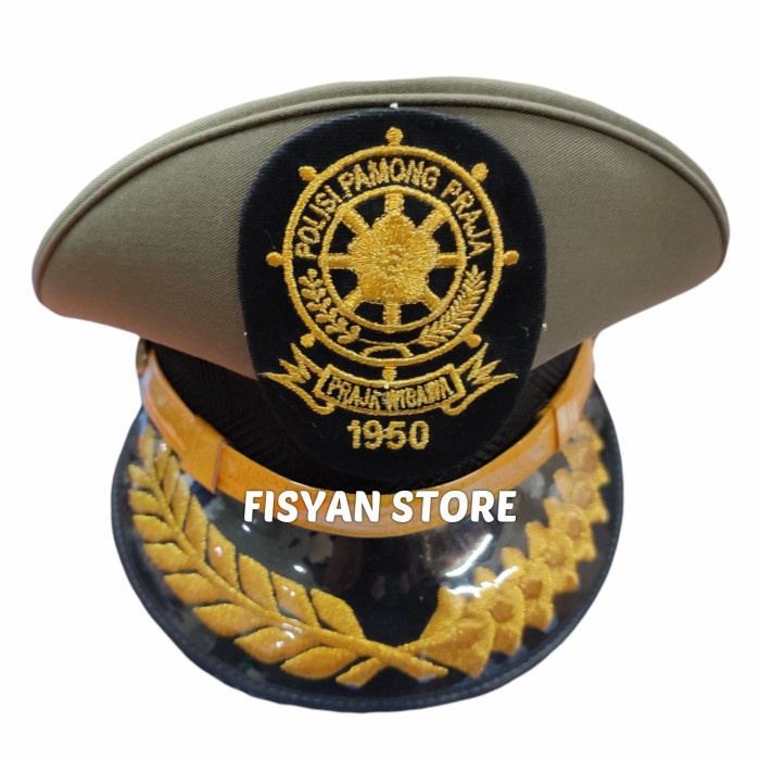 Topi Pet Satpol PP Padi Kapas