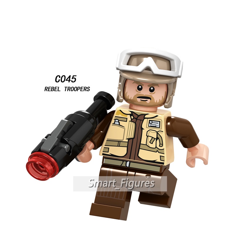 C041-c048 Mainan Mini Figure Star Wars Trooper Rebel Pilot Rebel Troop Flame Trooper