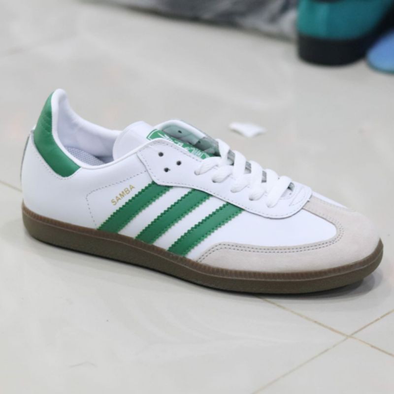 ADIDAS SAMBA WHITE GREEN ORIGINAL