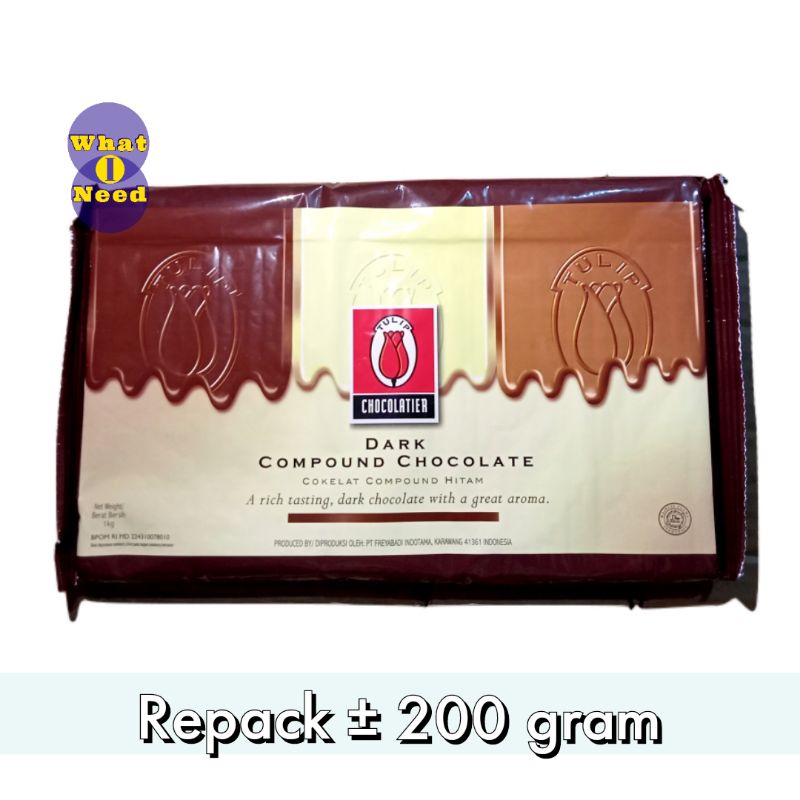 

Tulip Dark Chocolate Compound (REPACK 200g)