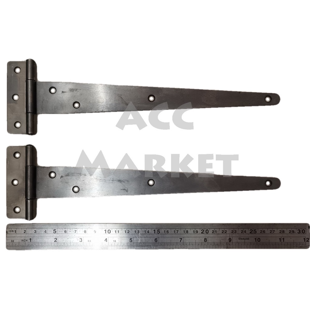 Engsel Gudang T 10 Inch Hinge Pintu Besar Tebal Tee Garasi