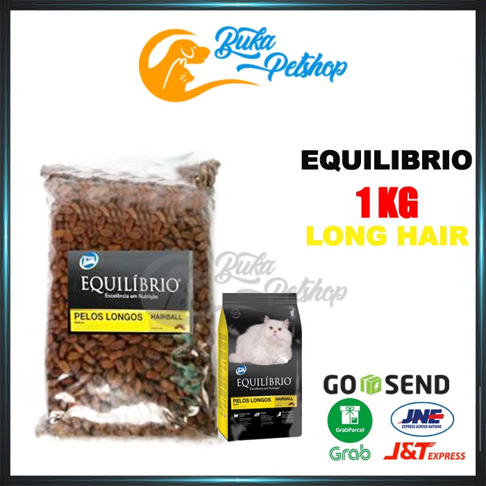 EQUILIBRIO Long Hair 1KG Makanan Kucing Equilibrio