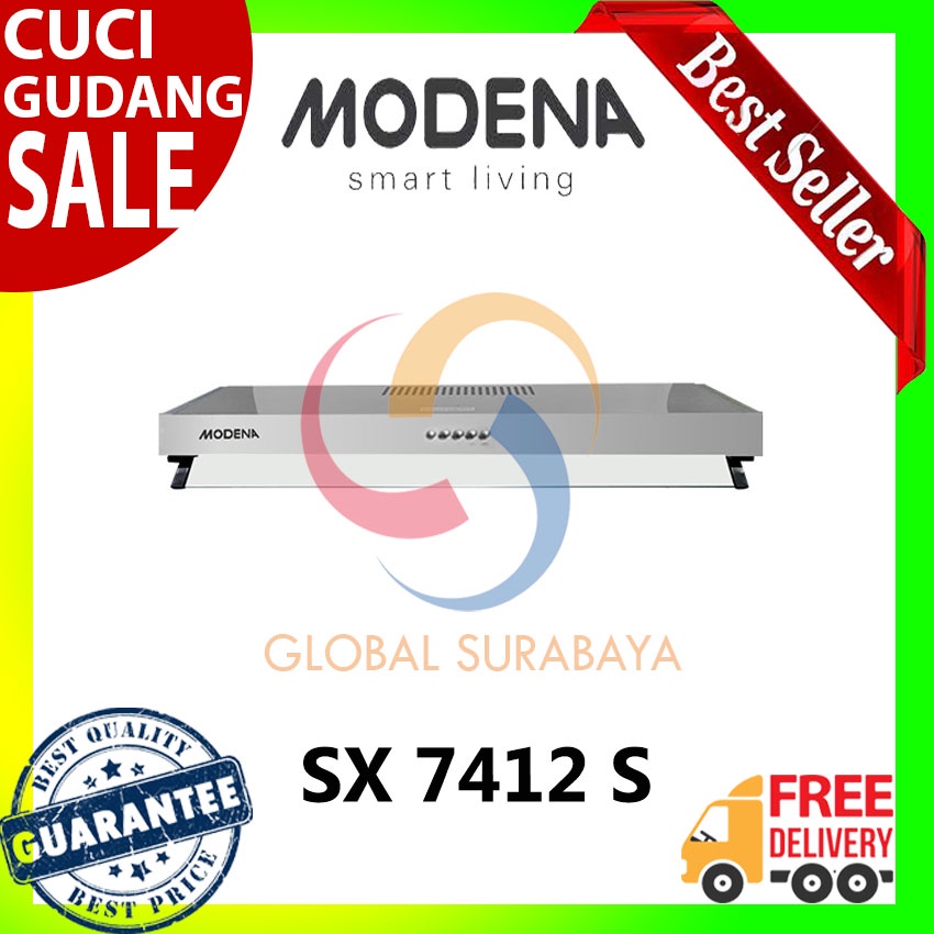 Modena Cooker Hood - Fresco SX 7412 S