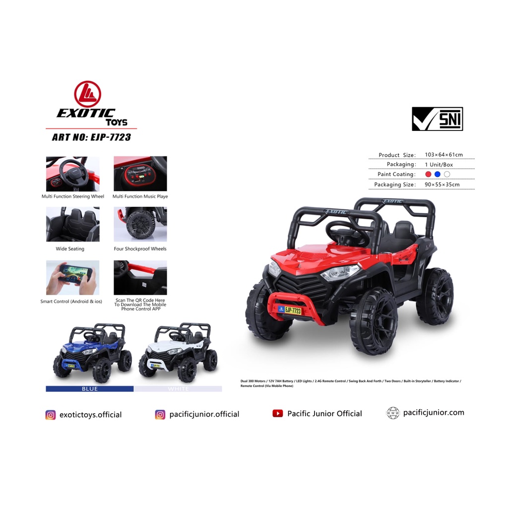 MOBIL AKI ANAK JEEP EXOTIC EJP 7723