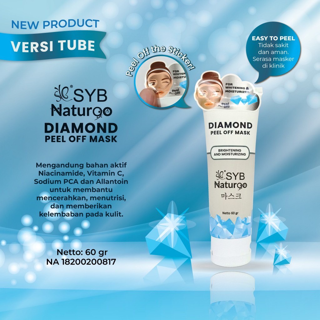 SYB NATURGO Peel Off Mask Tube 60 Gram