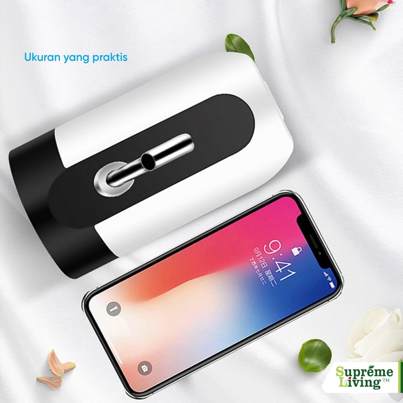 Pompa Galon Elektrik USB Rechargeable Dispenser Air Minum Otomatis Kapasitas Baterai Besar 1200 mA