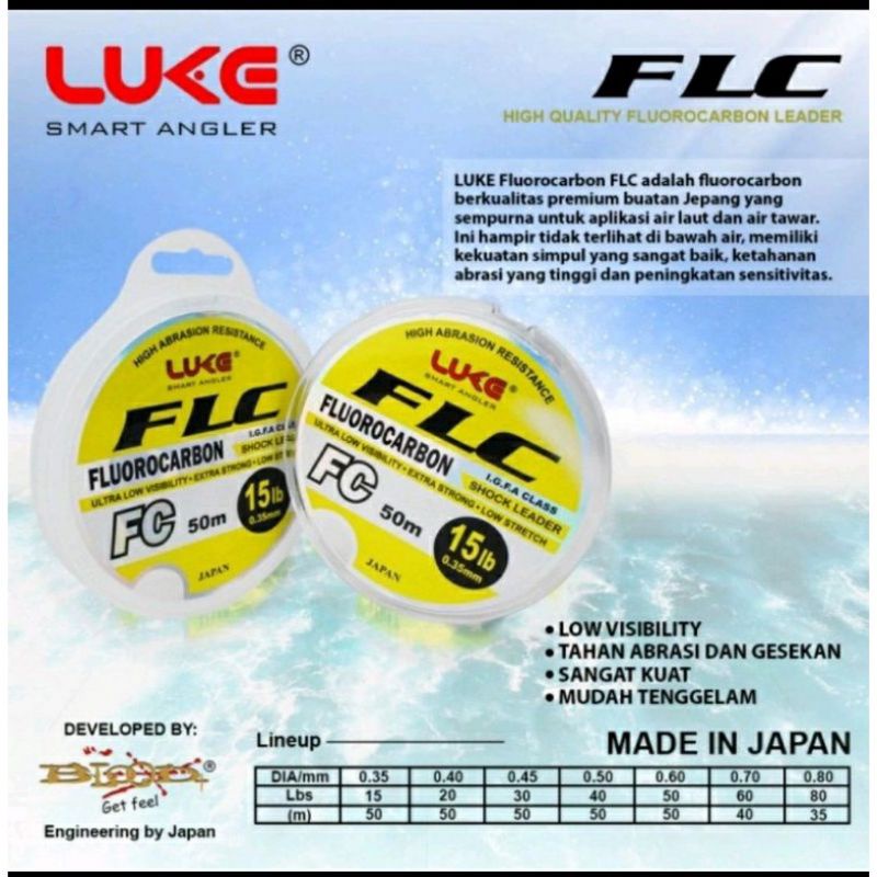 SENAR PANCING SHOCK LEADER FLUOROCARBON 100% LUKE FLC BY BLOOD... SENAR LEADER KUAT TERLARIS