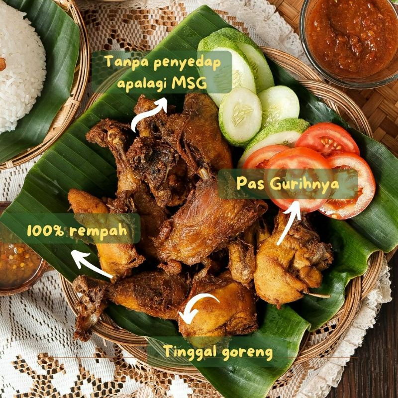 

AYAM GORENG 100% BUMBU TANPA PENYEDAP