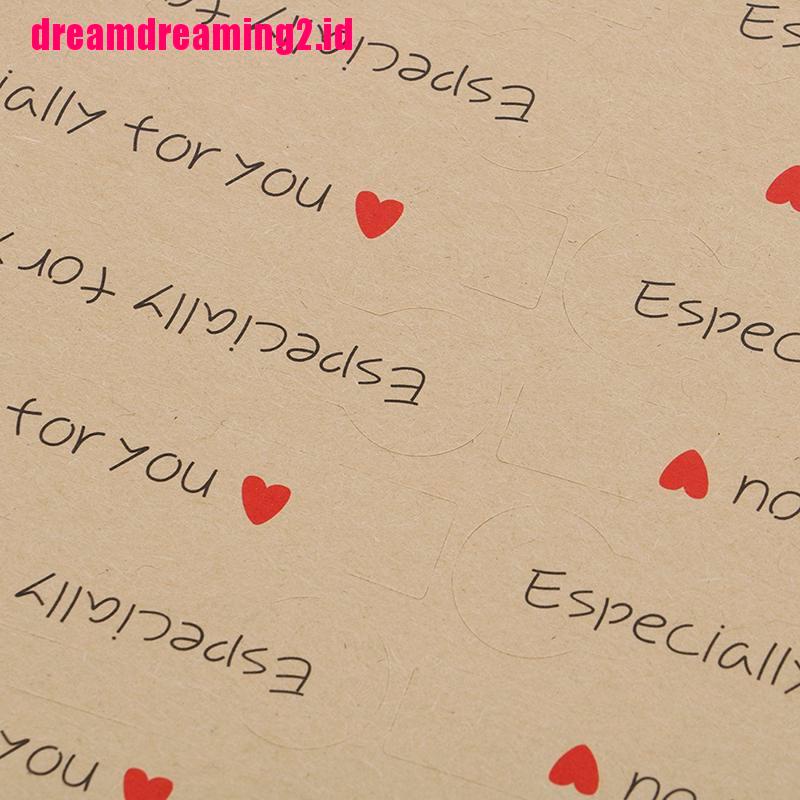 （✔✔❤100pcs Stiker Label Especially for You Bahan Kertas Kraft Untuk Scrapbook