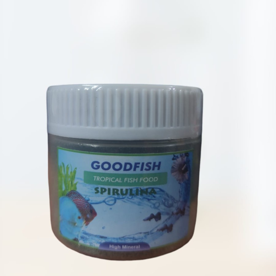 MAKANAN CUPANG HIAS GUPPY GOODFISH TROPICAL FISH FOOD SPIRULINA 80 gram