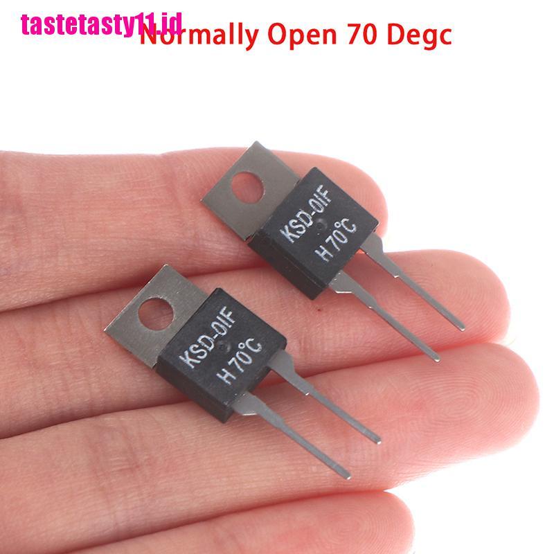 【TTID】2Pcs  Normally Open Thermal Switch Temperature Sensor Thermostat KSD-01F