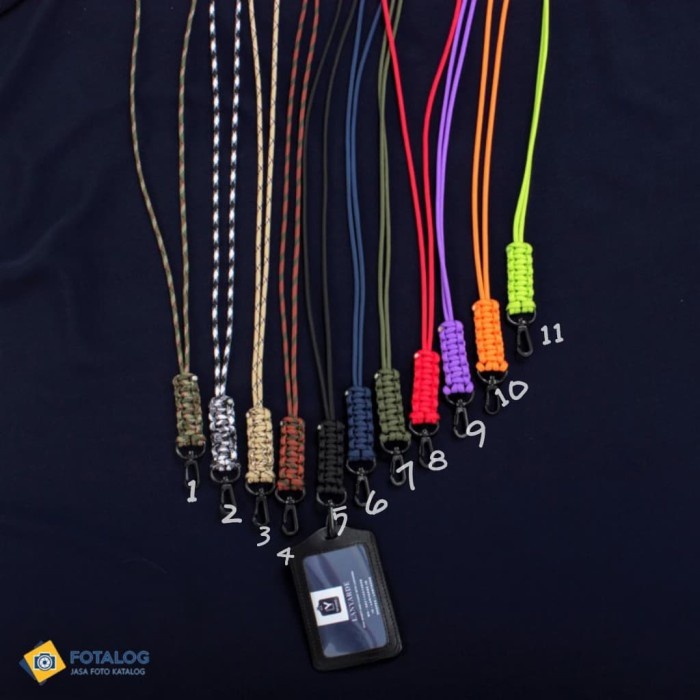 

ORGANIZER-DOCUMENT- 4152 LANYARD COBRA SIMPLE NAME TAG ID CARD HOLDER TALI LEHER PARACORD -DOCUMENT-