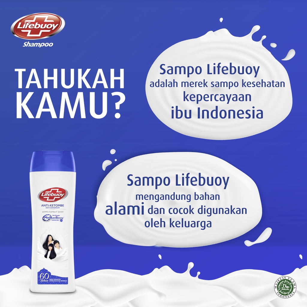 Lifebuoy Anti Dandruff Shampo Rambut Anti Ketombe Active Zinc 170ml Lawan Bakteri-3