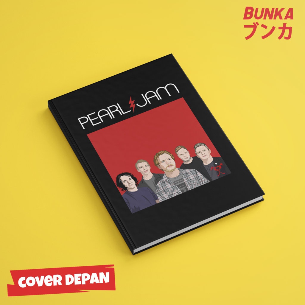 

Notebook Band Pearl Jam Hardcover A5 Buku Tulis Catatan Notes Agenda Planner Jurnal