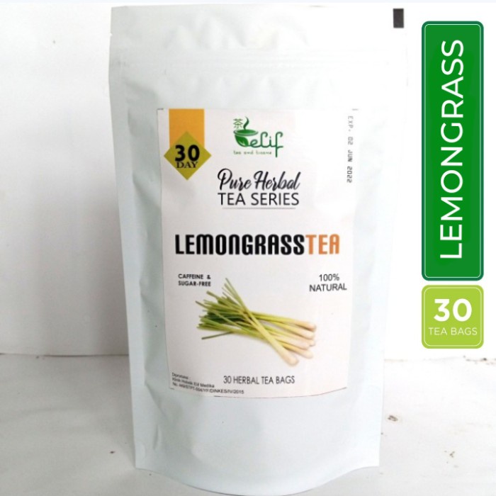 

LEMONGRASS TEA : TEH SERAI ISI 30 TEA BAG (PURE 100% ORGANIC)