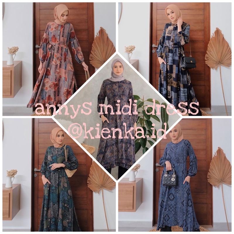 annys midi dress by kienka.id