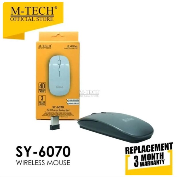 Mouse Mtech 6070 Mouse Wireless PC Komputer Laptop