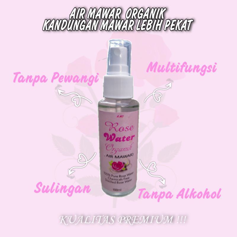 AIR MAWAR SULINGAN / ROSE WATER ORIGINAL 100ML