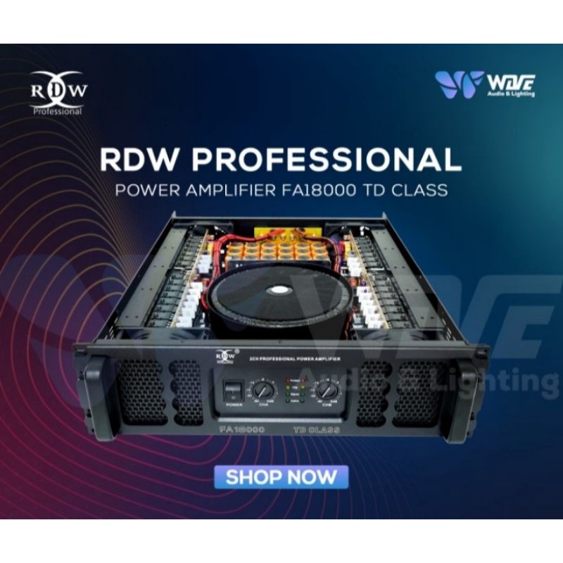 POWER AMPLIFIER FA18000 TD CLASS RDW PROFESIONAL