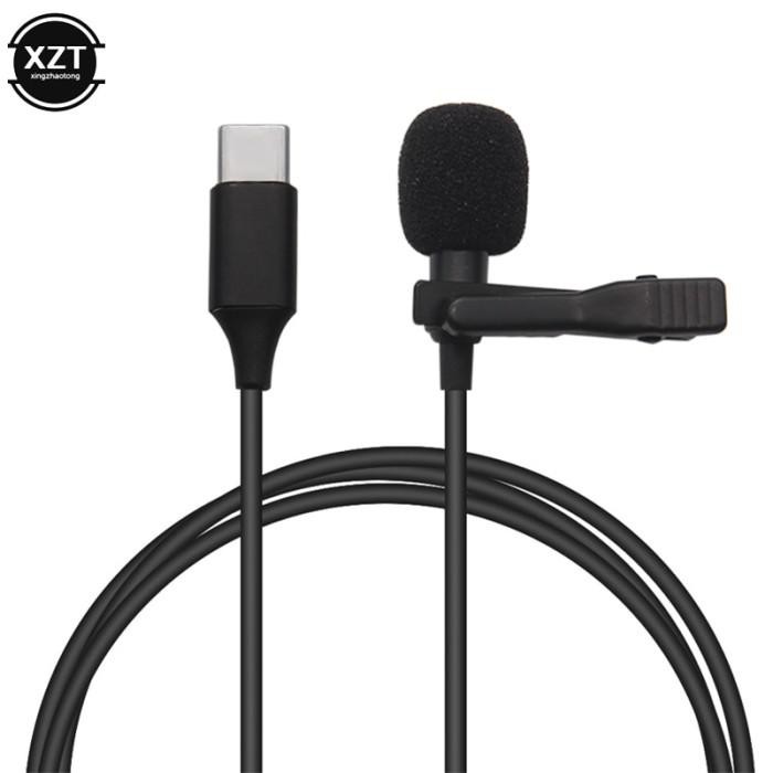 

PROMO - TaffSTUDIO Microphone Clip-on USB Type C Lavalier for Smartphone /