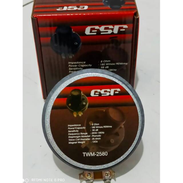 Driver Tweter GSP TWM2580