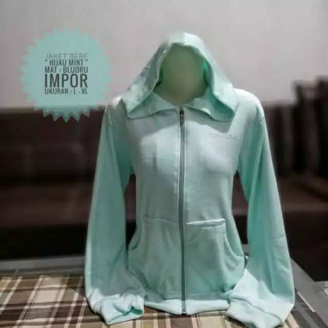 Jaket bebe beludru wanita (jaket beludru stretch)