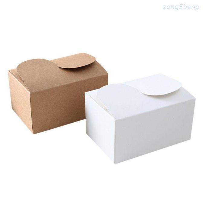 

ZONG 30PCS/SET NATURAL KRAFT PAPER CAKE BOX PARTY GIFT PACKING BOX BI DSG54546WE