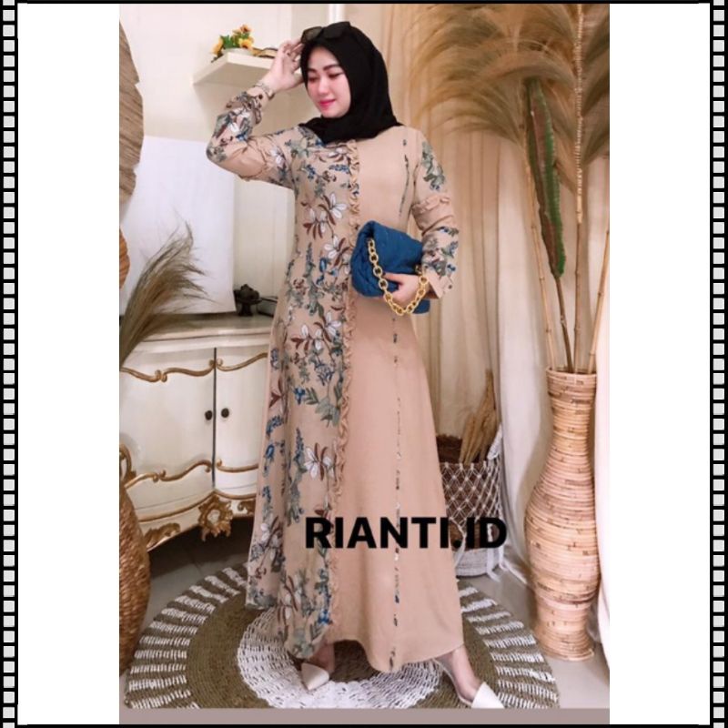 promo Ready best seller coksu sz xxl Gamis Queen by rianti gamis busui dress busui dress lebaran dre