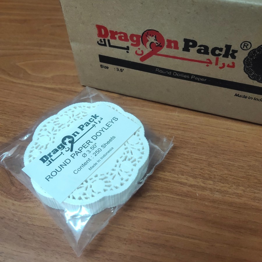 

Doilies Paper Round 3,5 inchi - Kertas Alas Renda Kue -250 Lembar