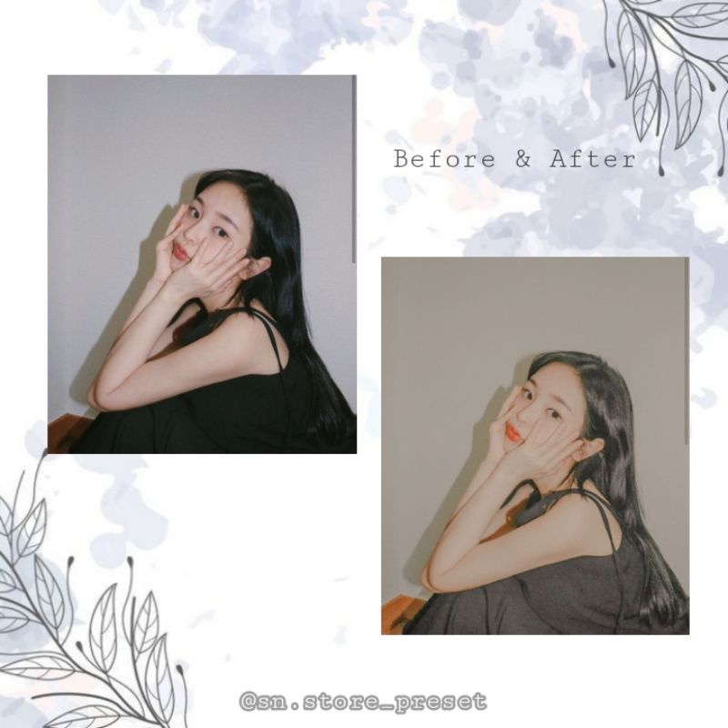 PRESET LIGHTROOM KOREAN KREME SELFIE For IOS &amp; Android (strong peach vibes)