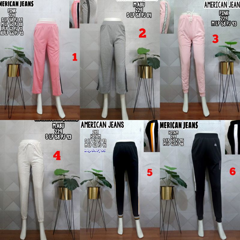 CELANA TRAINING CEWEK AMERICAN JEANS